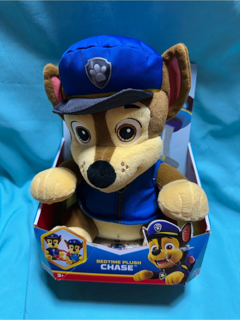 * Paw Patrol Chase Plush - Has a Reversible Outfit - Blue and Brown